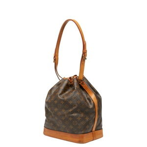 Louis Vuitton Noe Bag Leather Monogram Hobo Brown Shoulder